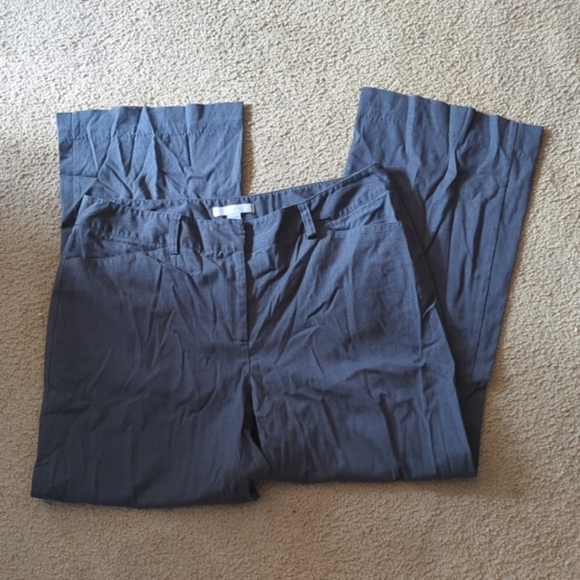 Chico's Gray Bootcut Business Professional Pants Size 14 - Picture 1 of 8